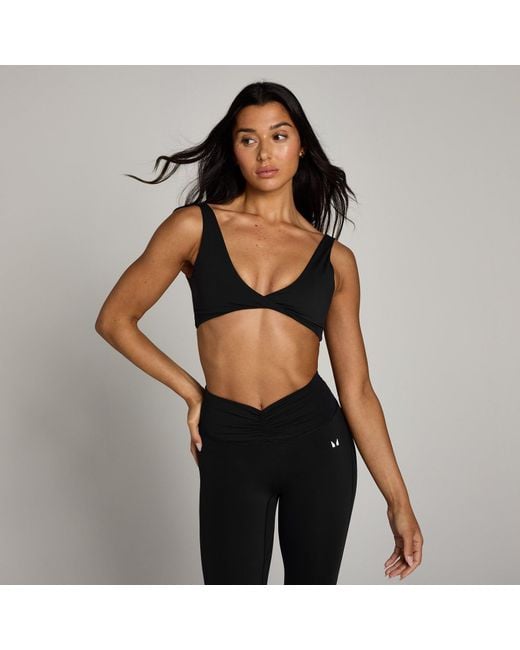 Mp Black Teo Twist Front Sports Bra