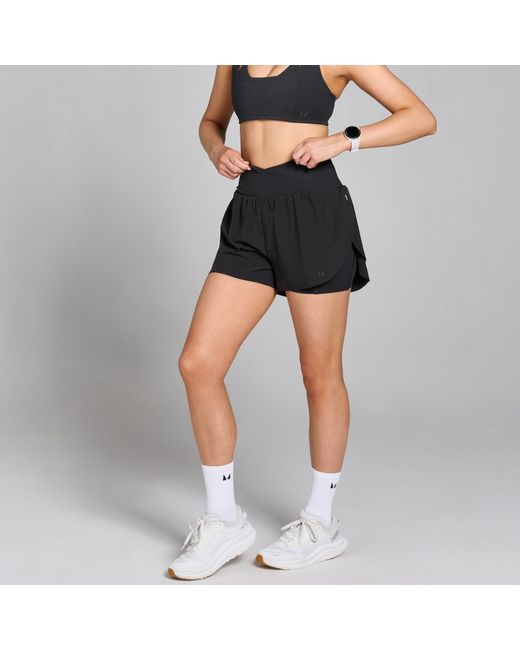 Mp Black Velocity Pleated Running Short