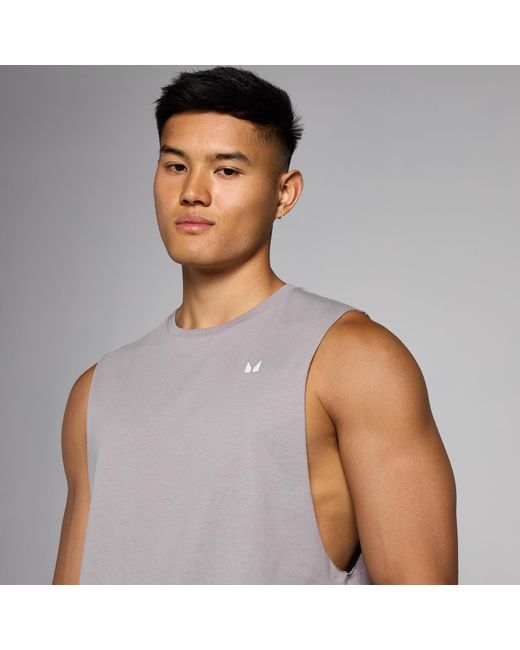 Mp Gray Rest Day Drop Armhole Tank for men