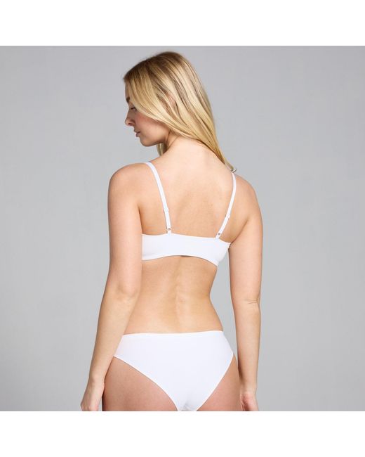 Mp White Mid Rise No Vpl Bikini Brief (3 Pack)