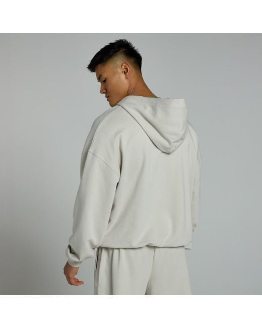Mp Gray Teo Zip Through Hoodie for men