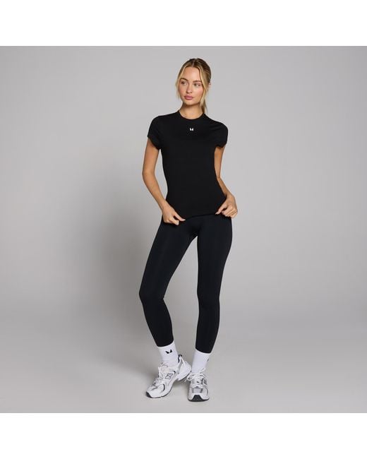 Mp Black Basic Body Fit Short Sleeve T-shirt