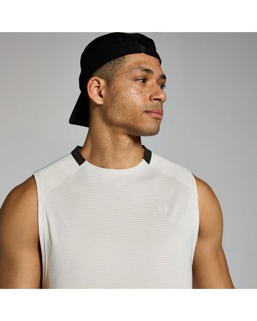 Mp Gray Teo Gridded Tank for men