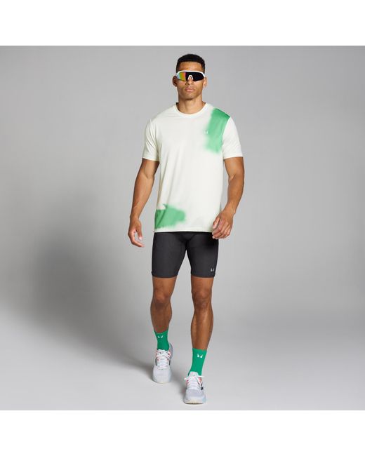 Mp Green Velocity Mesh Print T-Shirt for men