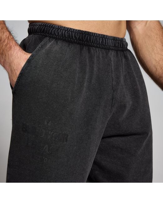Pantaloni Da Jogging Lavati Con Grafica Origin Da Uomo di Mp in Black da Uomo