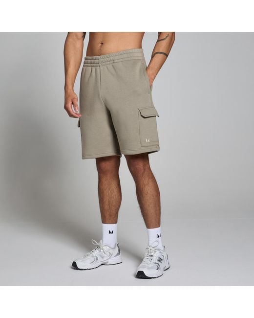 Mp Brown Cargo Sweatshorts for men