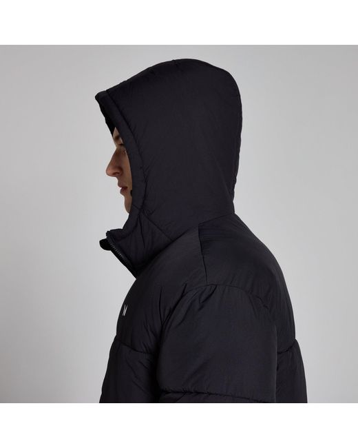 Mp Black Long Puffer Jacket for men