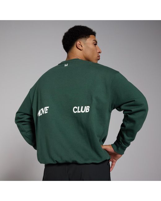 Felpa Oversize Con Staa Teo Da Uomo di Mp in Green da Uomo