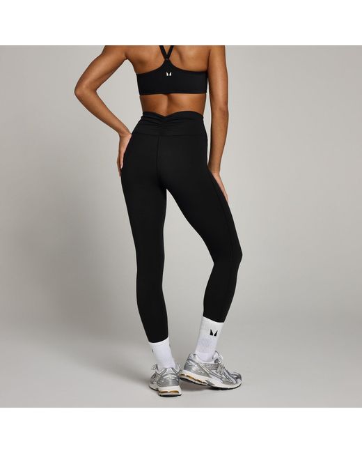 Mp Black Teo Ruched Front Leggings