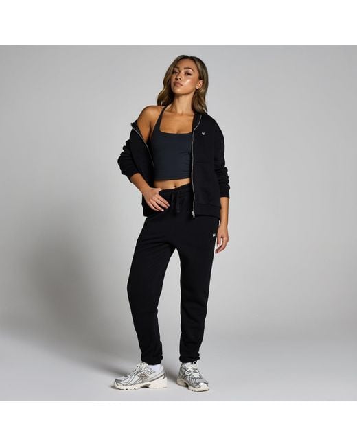 Mp Black Basics Zip Through Hoodie