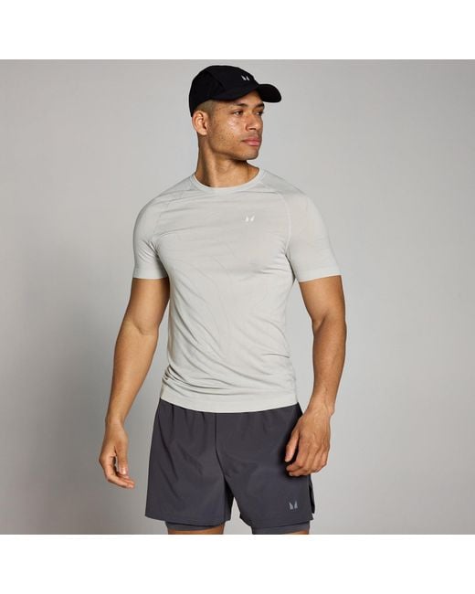 Mp Gray Velocity Ultra Muscle Fit Seamless T-Shirt for men