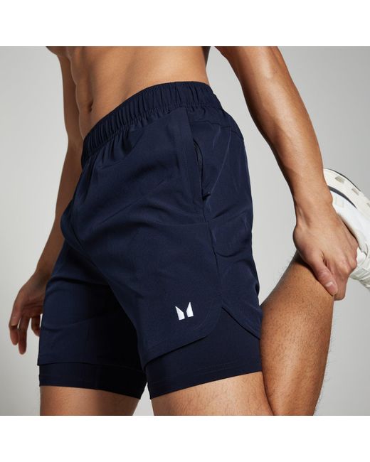 Mp Blue 2-in-1 Training Shorts for men