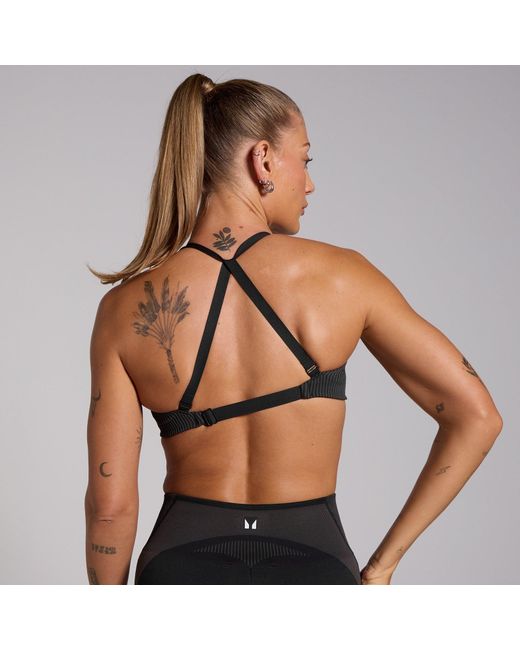 Mp Black Teo Seamless Hybrid Sports Bra
