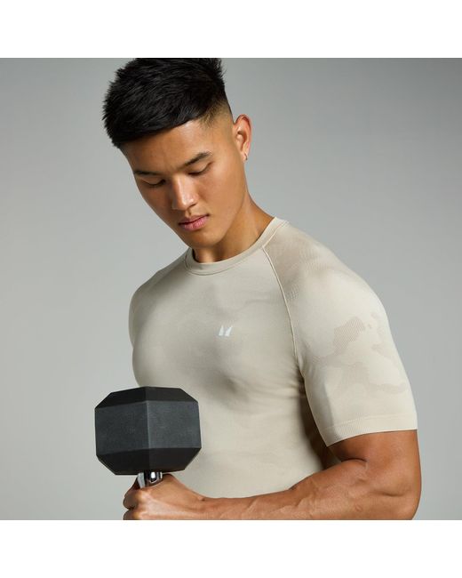 Mp Green Teo Muscle Fit Seamless T-Shirt for men