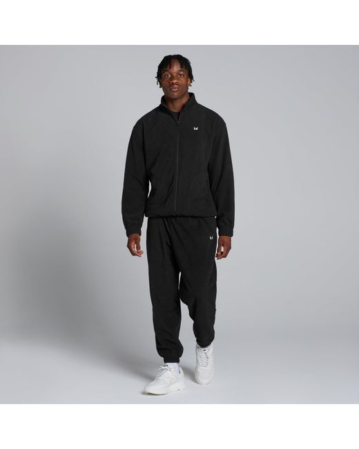 Mp Black Zip Through Fleece for men
