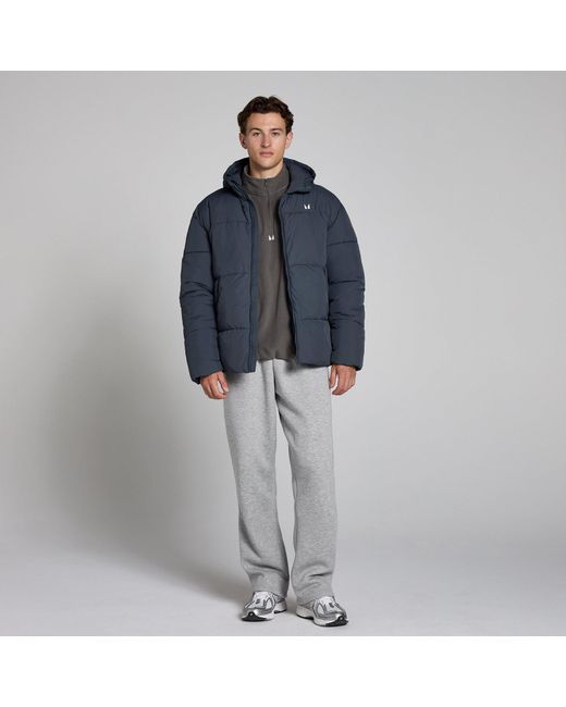 Mp Blue Short Puffer for men