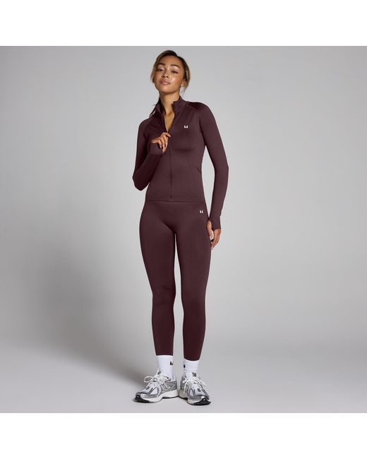 Mp Purple Shape Seamless Zip Through Jacket