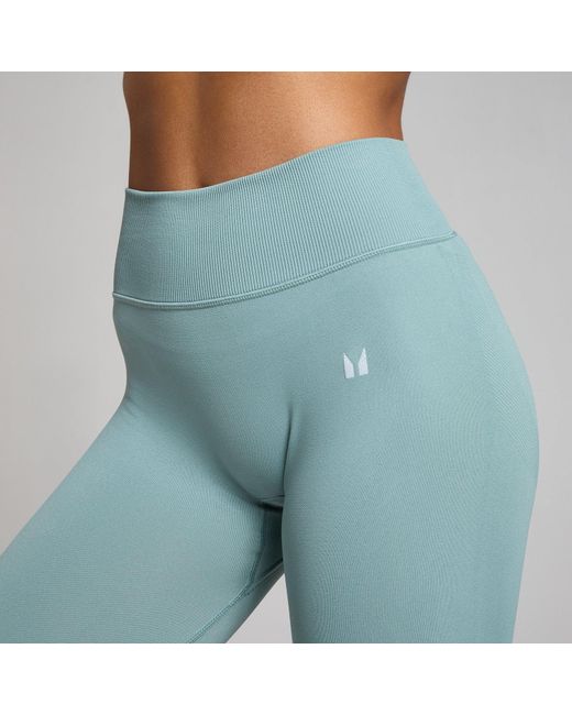 Mp Blue Teo Mid-Rise Seamless Leggings