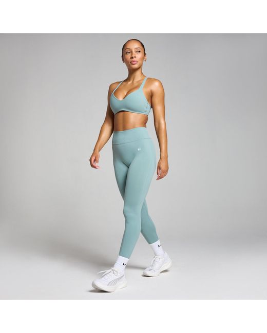 Mp Blue Teo Mid-Rise Seamless Leggings
