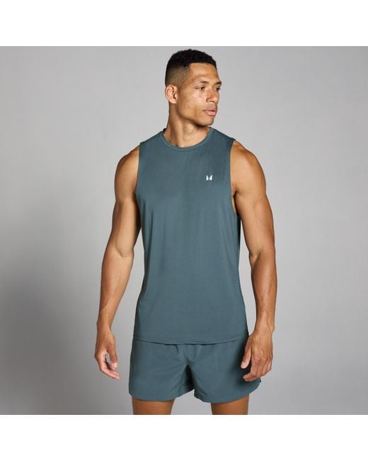 Camiseta De Tirantes De Entrenamiento Para Hombre De Mp de hombre de color Blue