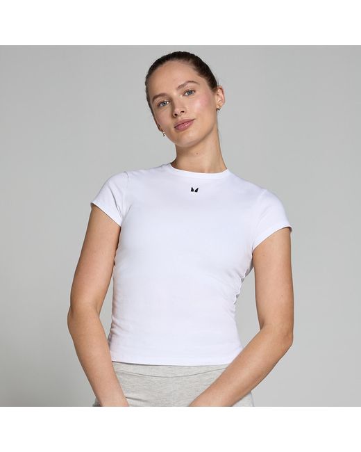 Mp White Basic Body Fit Short Sleeve T-shirt
