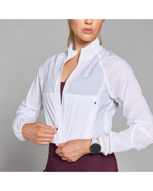 Mp Purple Velocity Slim Fit Cropped Windbreaker