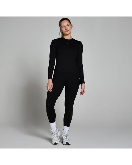 Mp Black Basic Body Fit Long Sleeve T-shirt