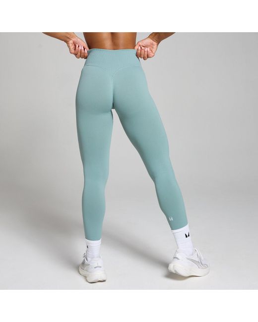 Mp Blue Teo Mid-Rise Seamless Leggings