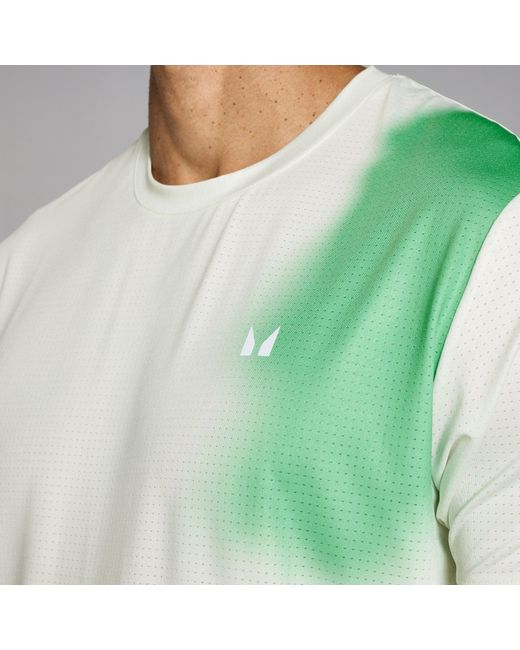 Mp Green Velocity Mesh Print T-Shirt for men