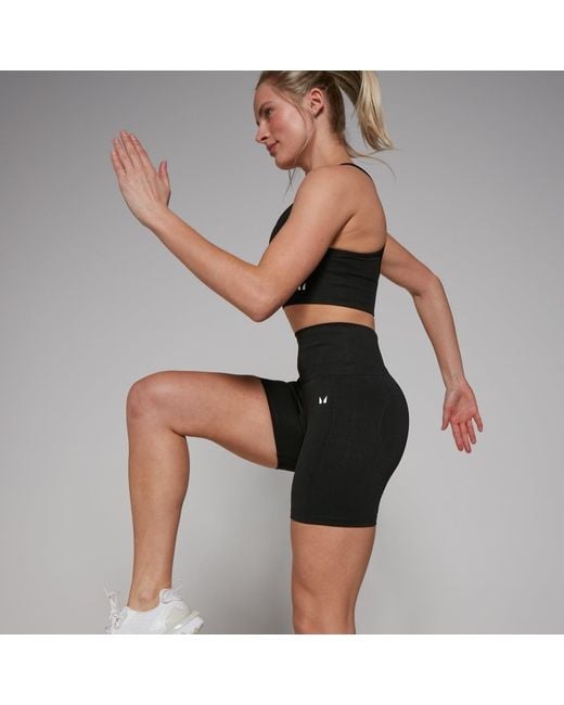 Mp Black Shape Seamless Cycling Shorts