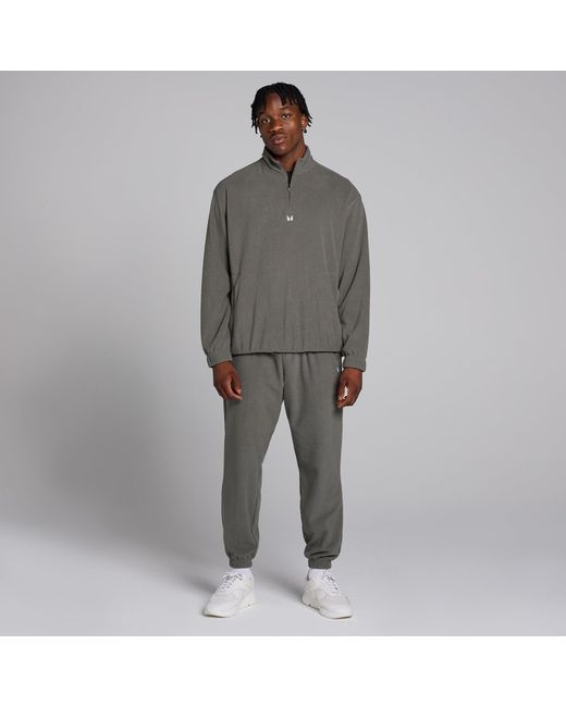 Mp Gray 1/4 Zip Fleece for men