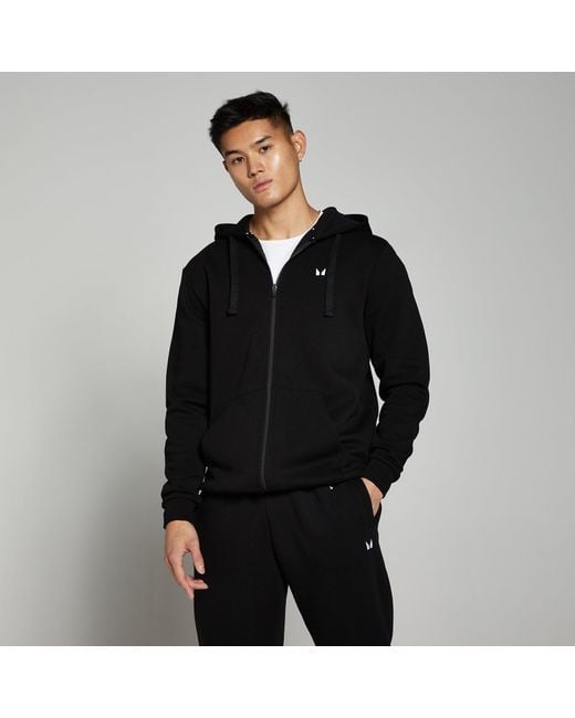 Mp Black Rest Day Zip Through Hoodie for men