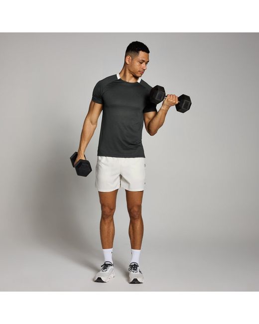 Mp Gray Teo Gridded Training Shirt for men