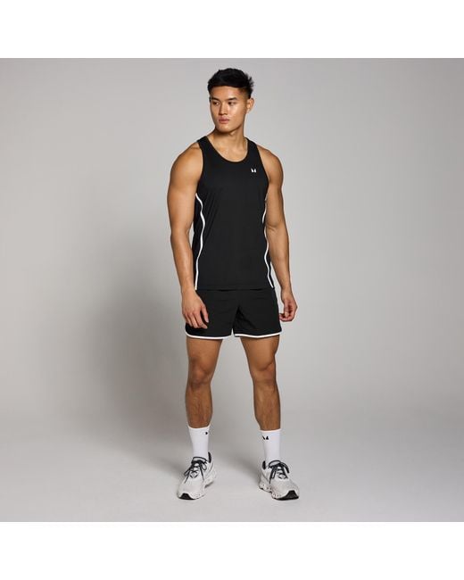Canotta A Spalline Sottili Teo Binding Da Uomo di Mp in Black da Uomo