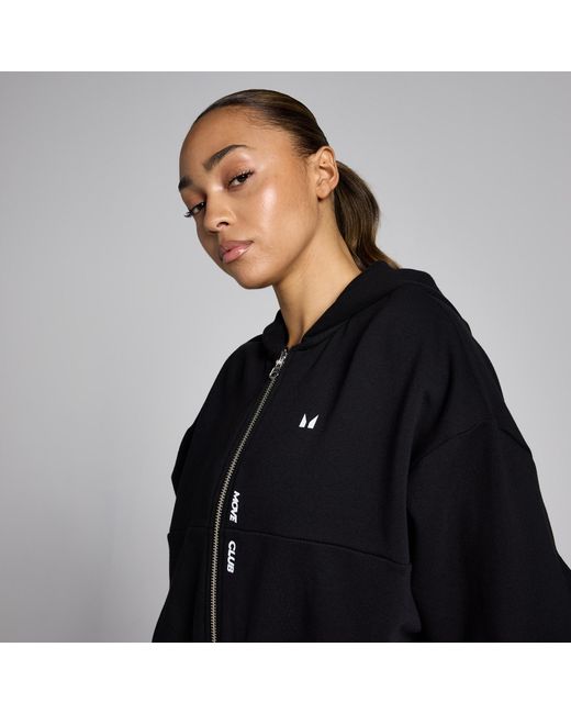 Mp Black Teo Zip Through Hoodie