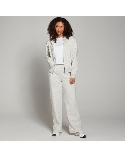 Felpa Con Cappuccio E Cerniera Basics Da Donna di Mp in Gray