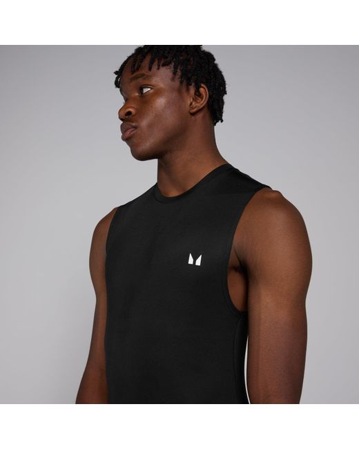 Mp Black Coression Tank Top Vest for men