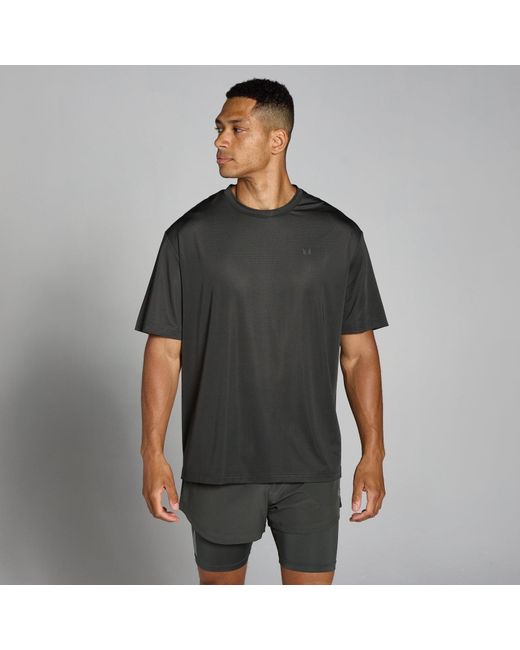 Mp Black Teo Oversized Mesh Training T-Shirt for men