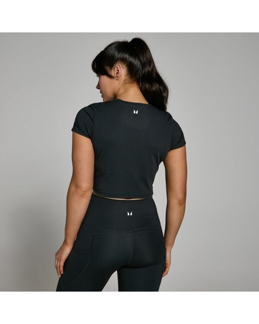 Mp Black Power Short Sleeve Crop Top