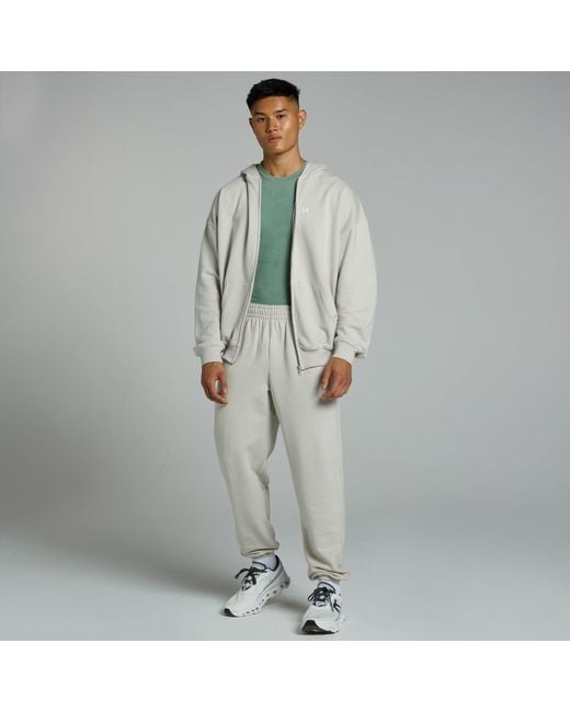 Mp Gray Teo Zip Through Hoodie for men