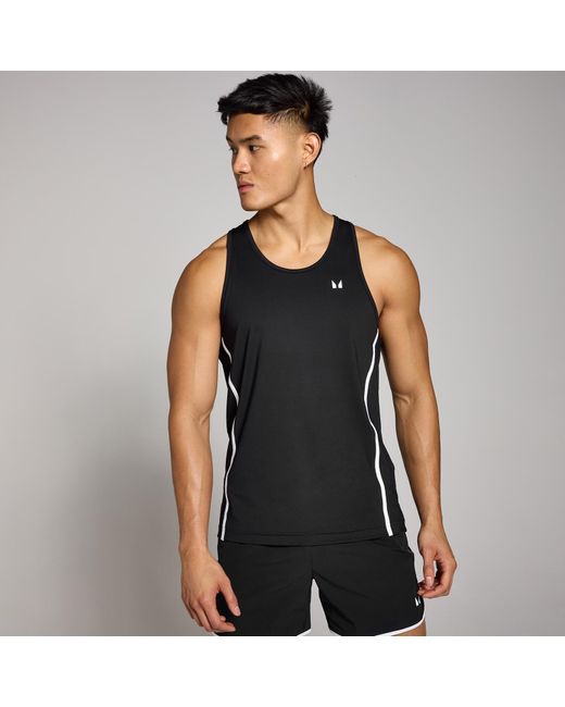 Canotta A Spalline Sottili Teo Binding Da Uomo di Mp in Black da Uomo