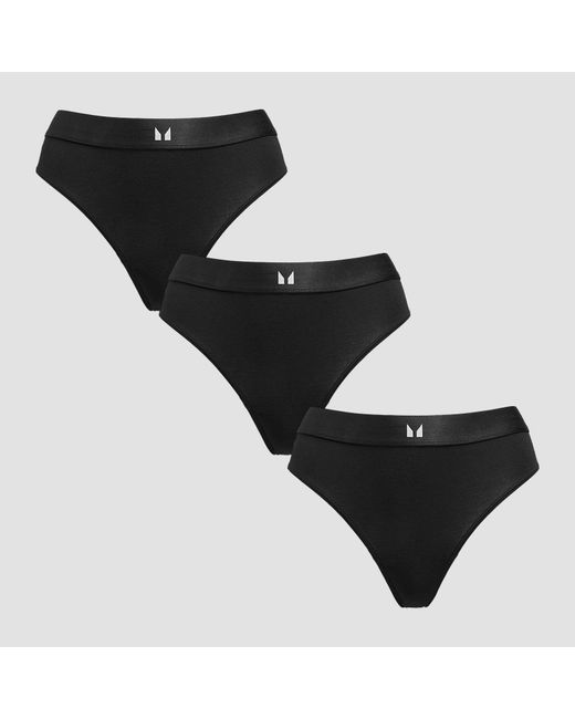 Mp Black Mid Rise Bikini Brief (3 Pack)
