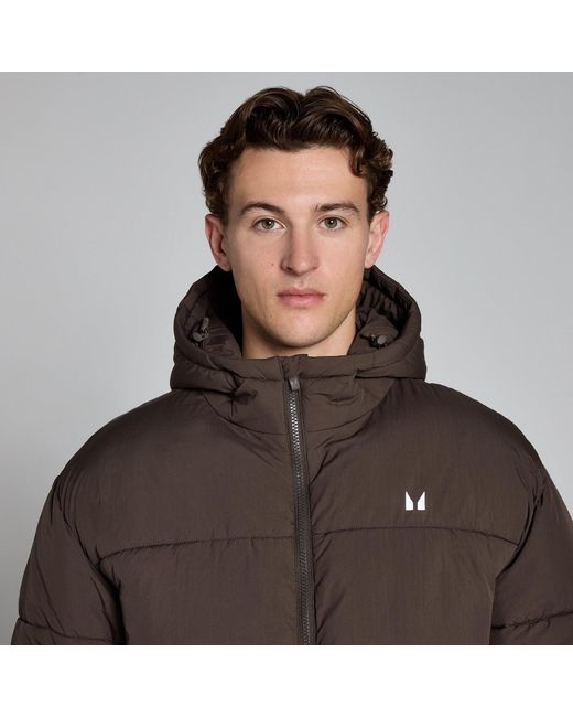 Mp Brown Short Puffer for men