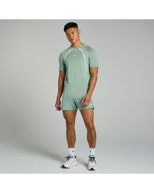 Mp Green Teo Panel T-Shirt for men