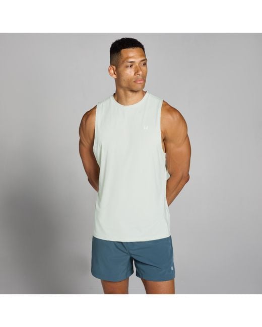 Camiseta De Tirantes De Entrenamiento Para Hombre De Mp de hombre de color White
