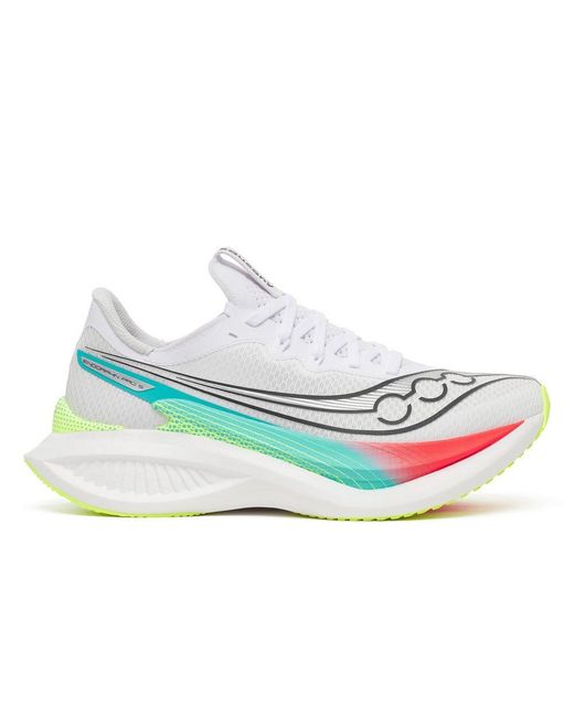Saucony White Endorphin Pro 5 Trainers