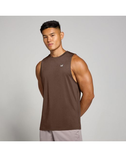 Mp Brown Training Tank for men