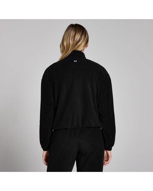 Mp Black Funnel Neck 1/4 Zip Fleece
