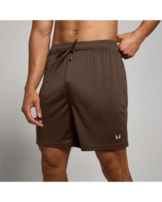 Mp Brown Lightweight Training Shorts for men