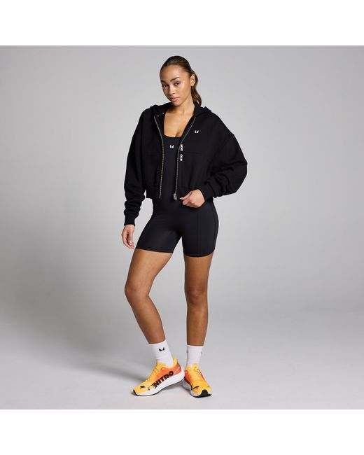 Mp Black Teo Zip Through Hoodie